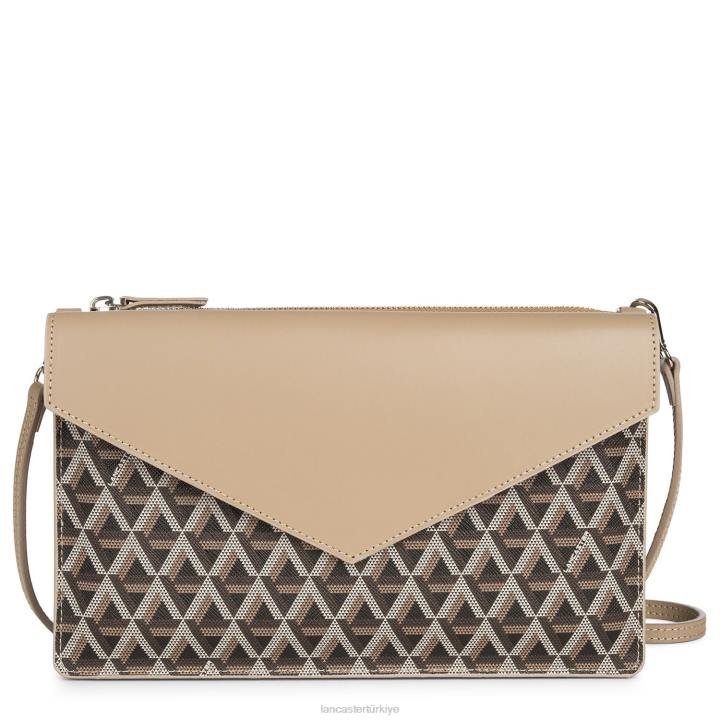 kadınlar debriyaj simgesi kestane rengi çıplak Lancaster Paris çanta H0LP1180