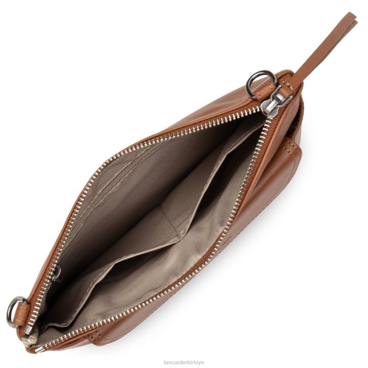 kadınlar debriyaj yumuşak vintage nova Chataigne timsahı Lancaster Paris çanta H0LP1102