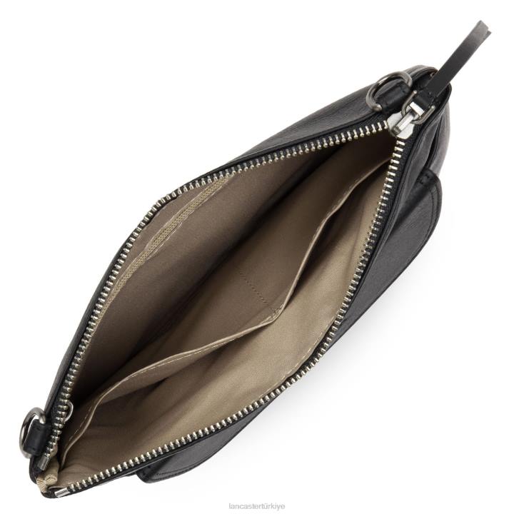 kadınlar debriyaj yumuşak vintage nova kara Lancaster Paris çanta H0LP1092