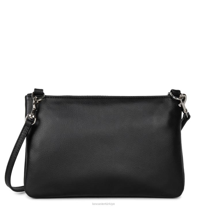 kadınlar debriyaj yumuşak vintage nova kara leopar Lancaster Paris çanta H0LP1103