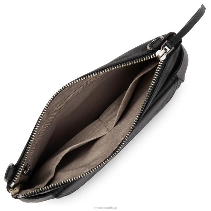 kadınlar debriyaj yumuşak vintage nova kara timsah Lancaster Paris çanta H0LP1100