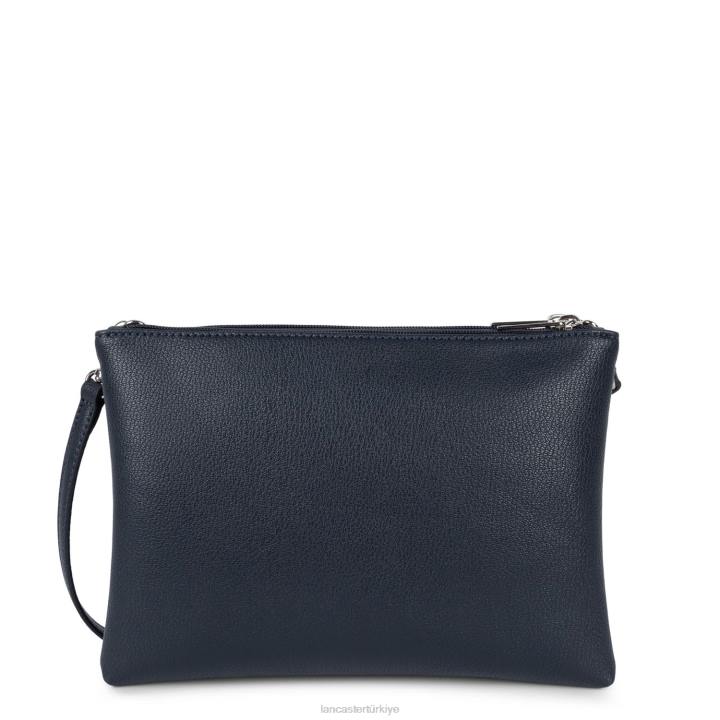 kadınlar çift ​​kavramalı maya bleu fonce-fildişi-corail Lancaster Paris çanta H0LP685