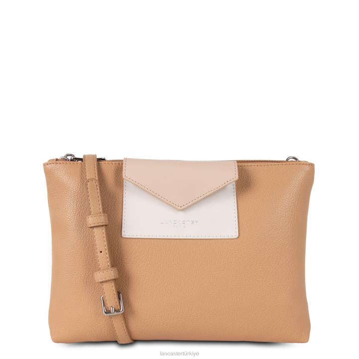 kadınlar çift ​​kavramalı maya hafif doğal-ekru-çıplak clair Lancaster Paris çanta H0LP655