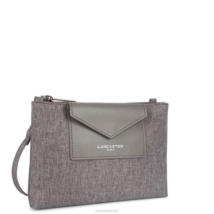 kadınlar küçük debriyaj akıllı kba Gris Lancaster Paris çanta H0LP623