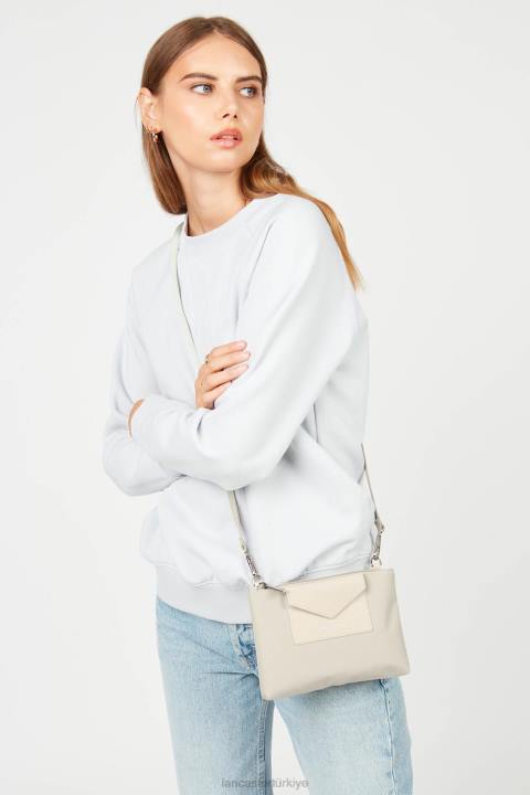 kadınlar küçük debriyaj akıllı kba ekru Lancaster Paris çanta H0LP616