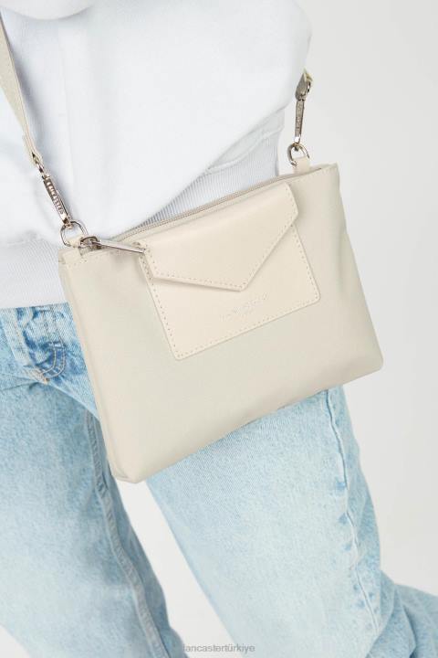 kadınlar küçük debriyaj akıllı kba ekru Lancaster Paris çanta H0LP616