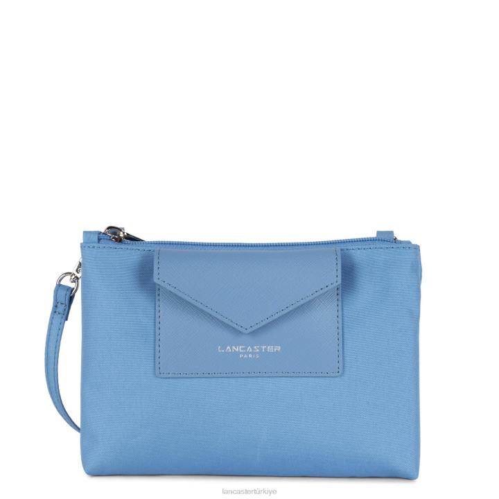 kadınlar küçük debriyaj akıllı kba mavi azur Lancaster Paris çanta H0LP619