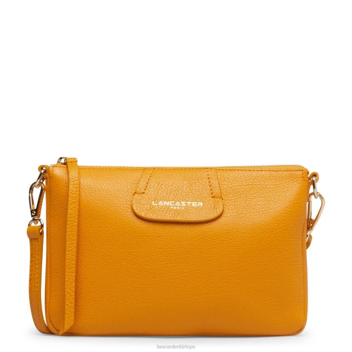 kadınlar küçük debriyaj kumul Safran Lancaster Paris çanta H0LP932