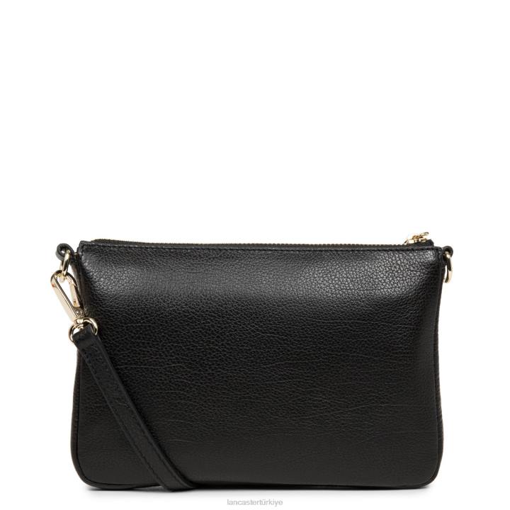 kadınlar küçük debriyaj kumul kara Lancaster Paris çanta H0LP926