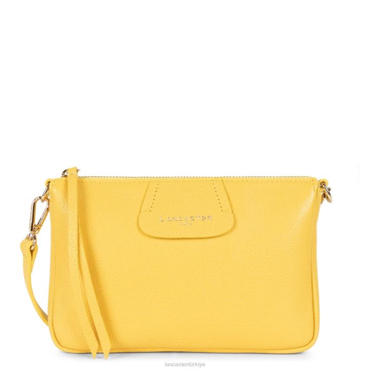 kadınlar küçük debriyaj kumul sarı Lancaster Paris çanta H0LP939