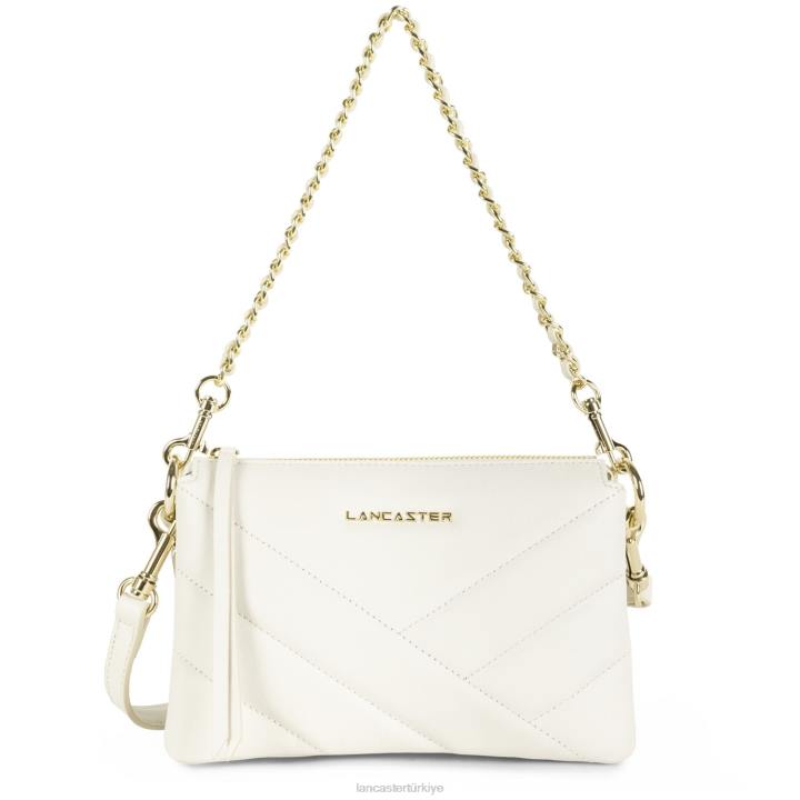kadınlar küçük debriyaj yumuşak matelasse ekru Lancaster Paris çanta H0LP1023