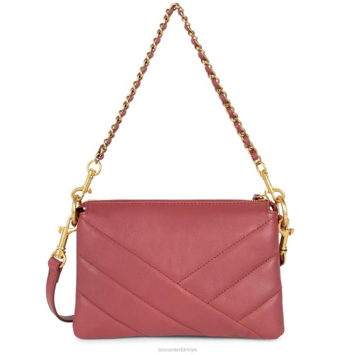 kadınlar küçük debriyaj yumuşak matelasse framboise Lancaster Paris çanta H0LP1026