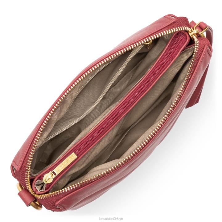kadınlar küçük debriyaj yumuşak matelasse framboise Lancaster Paris çanta H0LP1026