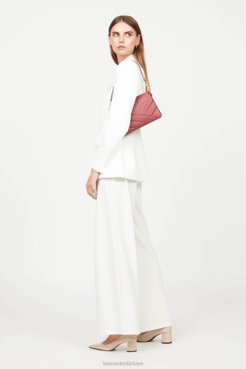 kadınlar küçük debriyaj yumuşak matelasse framboise Lancaster Paris çanta H0LP1026