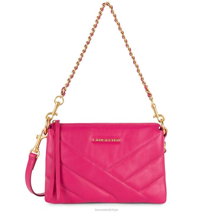 kadınlar küçük debriyaj yumuşak matelasse fuxia Lancaster Paris çanta H0LP1032