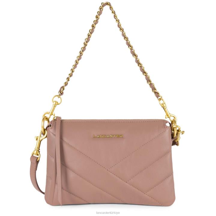 kadınlar küçük debriyaj yumuşak matelasse gül antika Lancaster Paris çanta H0LP1019