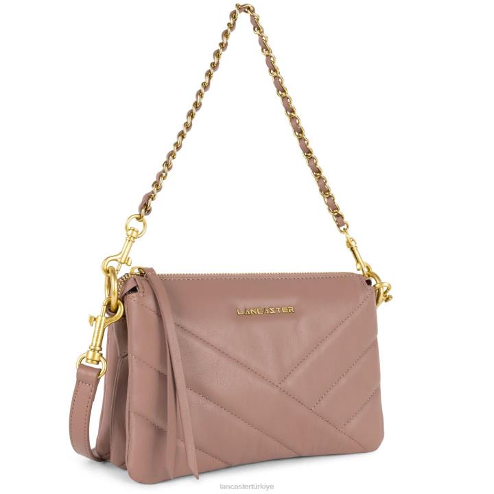 kadınlar küçük debriyaj yumuşak matelasse gül antika Lancaster Paris çanta H0LP1019