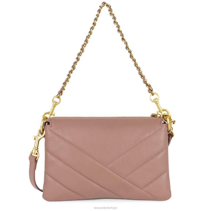 kadınlar küçük debriyaj yumuşak matelasse gül antika Lancaster Paris çanta H0LP1019