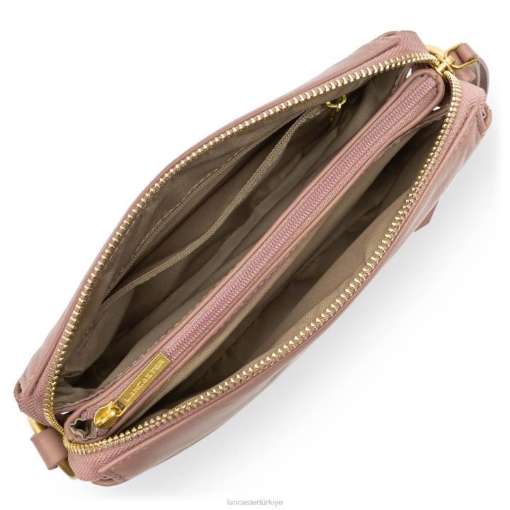 kadınlar küçük debriyaj yumuşak matelasse gül antika Lancaster Paris çanta H0LP1019