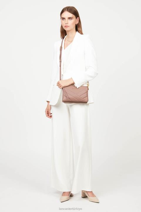 kadınlar küçük debriyaj yumuşak matelasse gül antika Lancaster Paris çanta H0LP1019