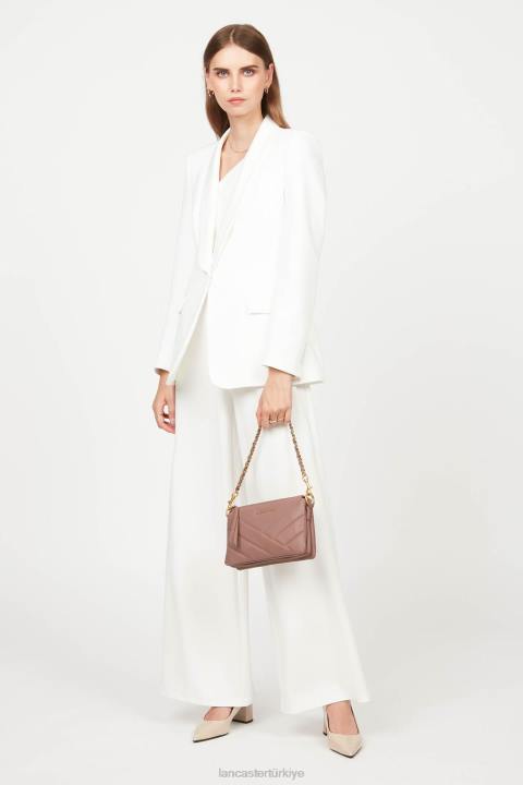 kadınlar küçük debriyaj yumuşak matelasse gül antika Lancaster Paris çanta H0LP1019