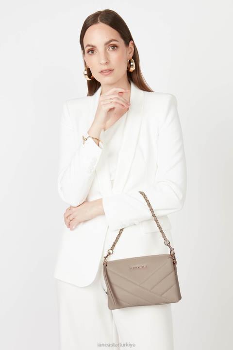 kadınlar küçük debriyaj yumuşak matelasse galet fonce Lancaster Paris çanta H0LP1035