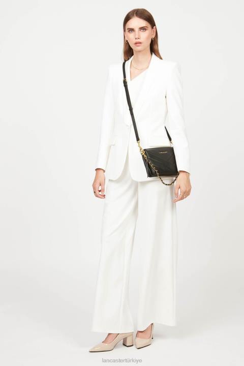 kadınlar küçük debriyaj yumuşak matelasse kara Lancaster Paris çanta H0LP1020