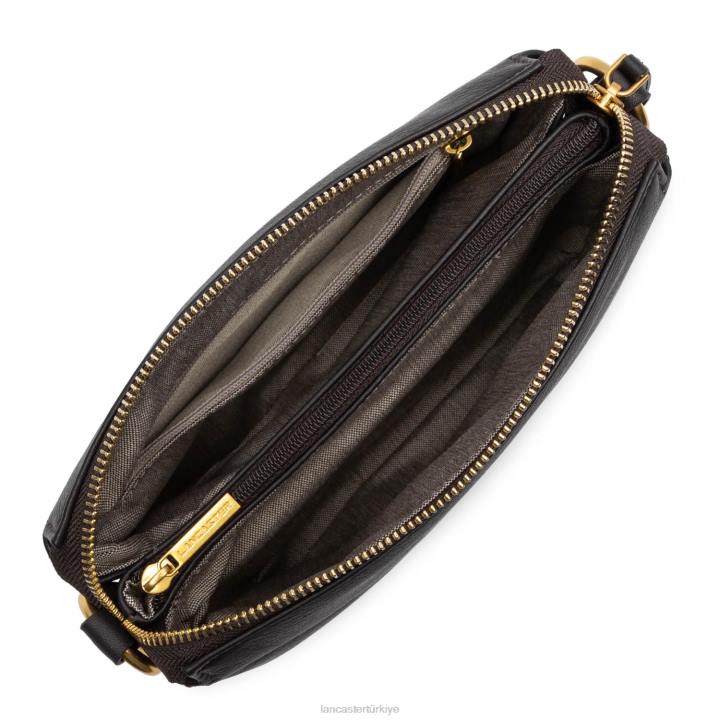 kadınlar küçük debriyaj yumuşak matelasse kestane rengi Lancaster Paris çanta H0LP1033