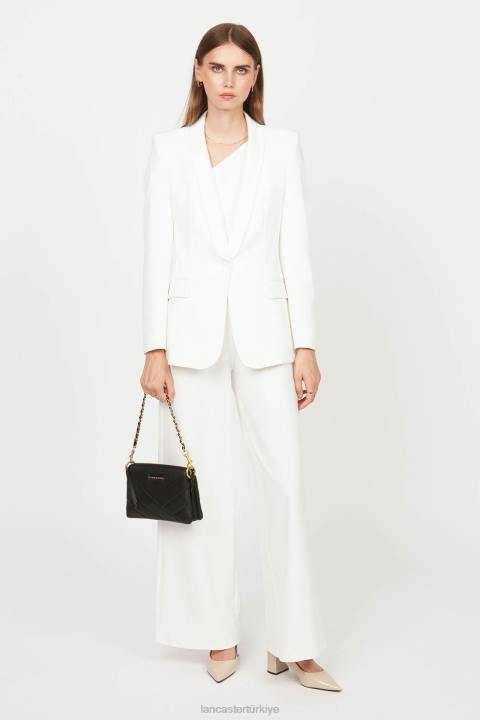 kadınlar küçük debriyaj yumuşak matelasse kestane rengi Lancaster Paris çanta H0LP1033