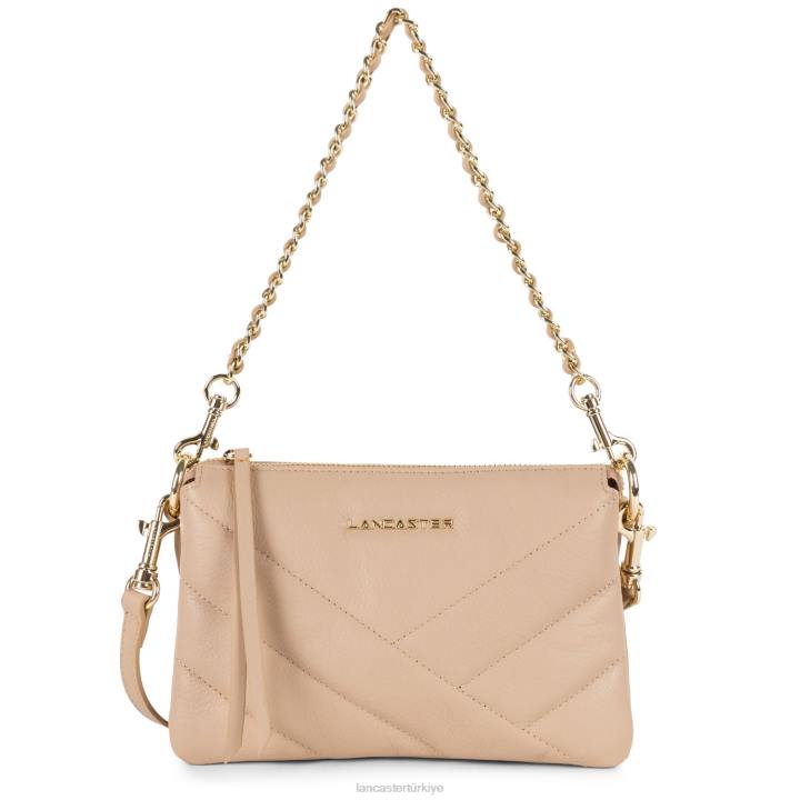 kadınlar küçük debriyaj yumuşak matelasse pudra Lancaster Paris çanta H0LP1024