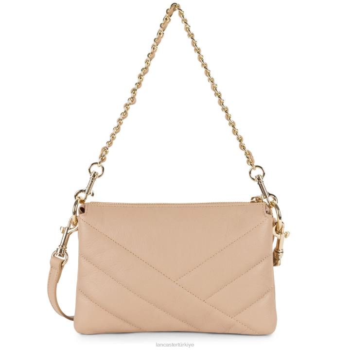 kadınlar küçük debriyaj yumuşak matelasse pudra Lancaster Paris çanta H0LP1024