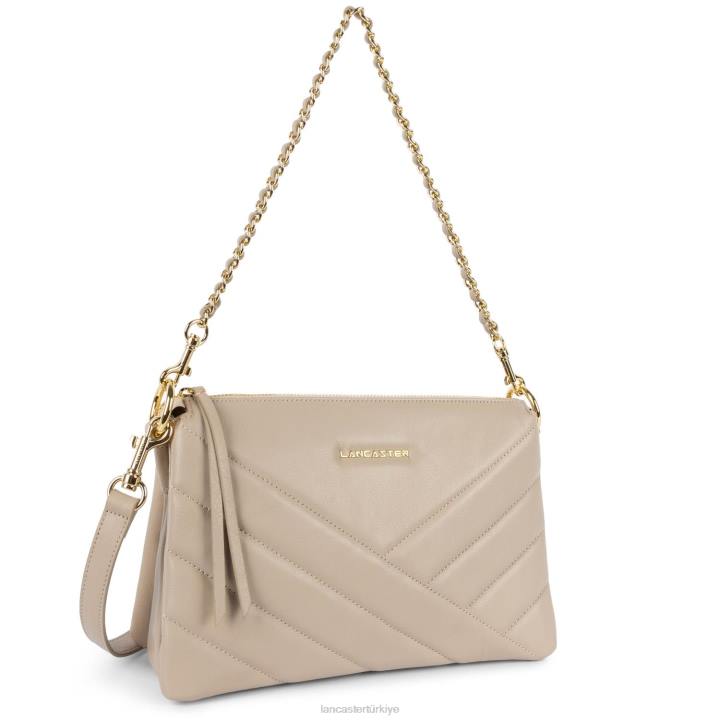 kadınlar m debriyaj yumuşak matelasse bej Lancaster Paris çanta H0LP1238