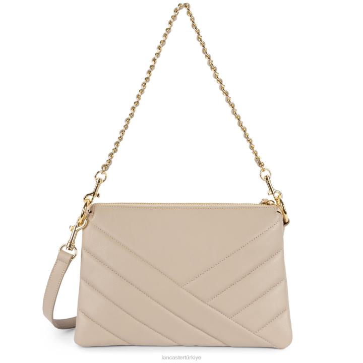 kadınlar m debriyaj yumuşak matelasse bej Lancaster Paris çanta H0LP1238