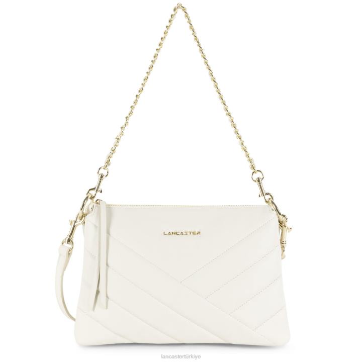 kadınlar m debriyaj yumuşak matelasse ekru Lancaster Paris çanta H0LP1236