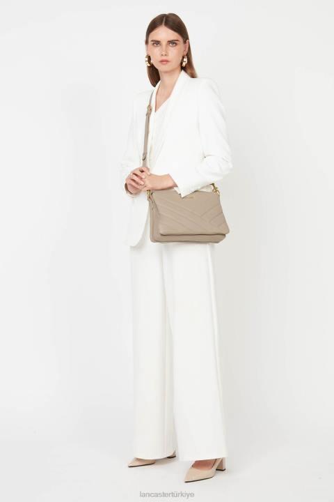 kadınlar m debriyaj yumuşak matelasse galet Lancaster Paris çanta H0LP1232