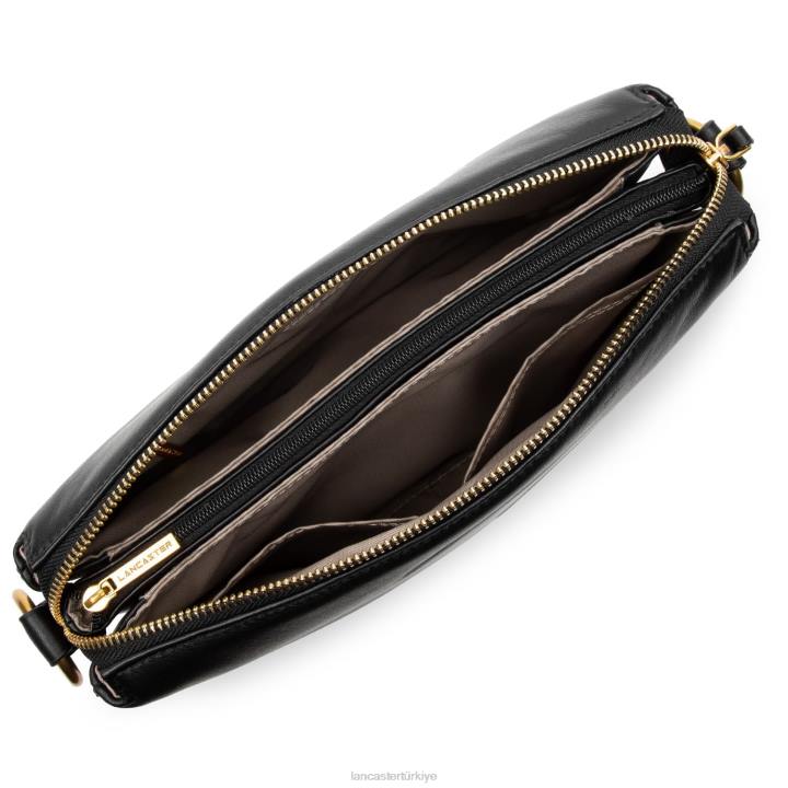 kadınlar m debriyaj yumuşak matelasse kara Lancaster Paris çanta H0LP1231
