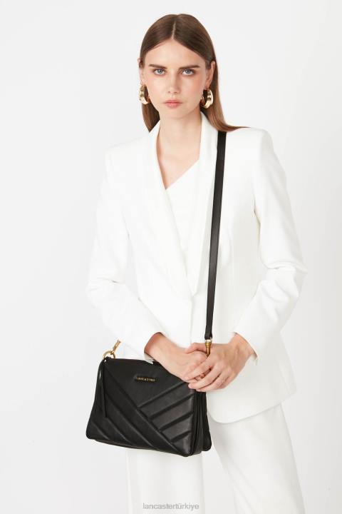 kadınlar m debriyaj yumuşak matelasse kestane rengi Lancaster Paris çanta H0LP1240