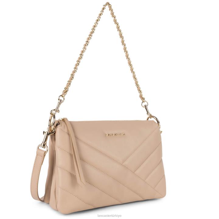 kadınlar m debriyaj yumuşak matelasse pudra Lancaster Paris çanta H0LP1234