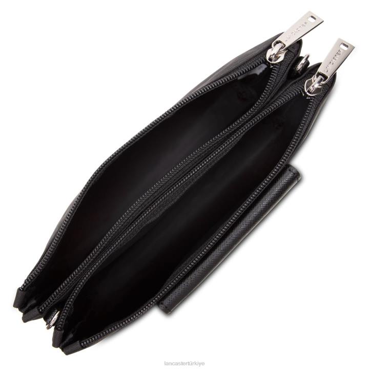 kadınlar m çift kavramalı akıllı kba kara Lancaster Paris çanta H0LP3930
