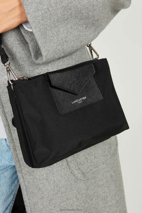 kadınlar m çift kavramalı akıllı kba kara Lancaster Paris çanta H0LP3930