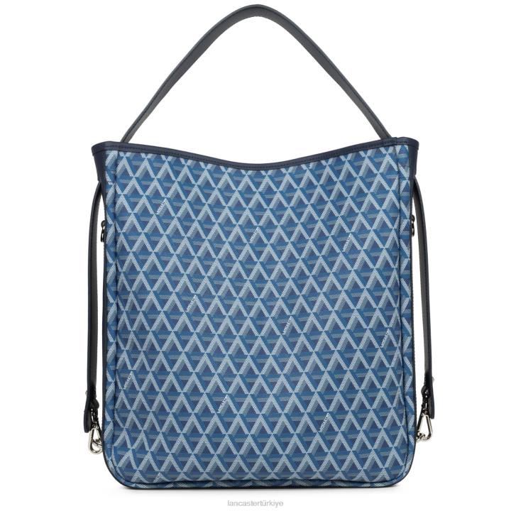 kadınlar büyük kova çanta simgesi bleu elektrik Lancaster Paris çanta H0LP4552