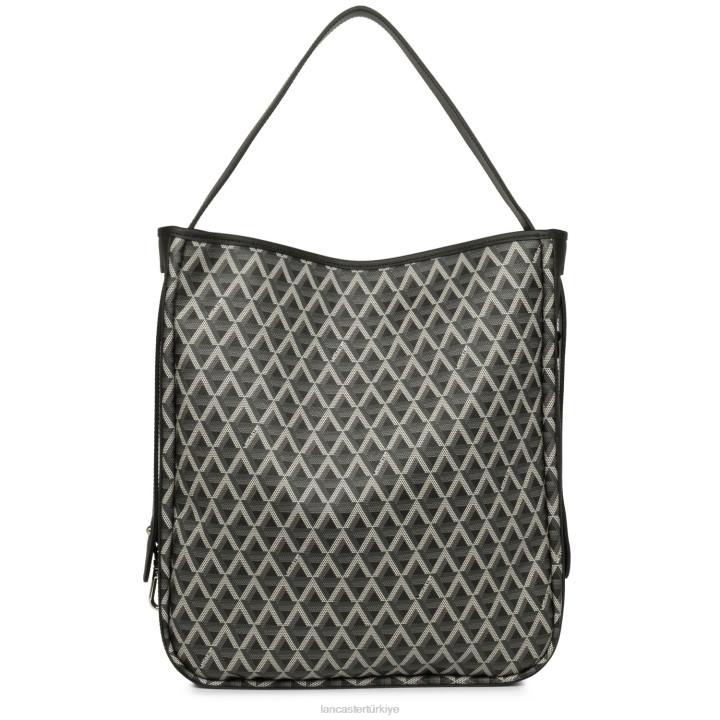 kadınlar büyük kova çanta simgesi kara Lancaster Paris çanta H0LP4550