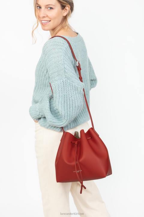 kadınlar büyük kova çantası pur & element city şampanyada allık Lancaster Paris çanta H0LP3843