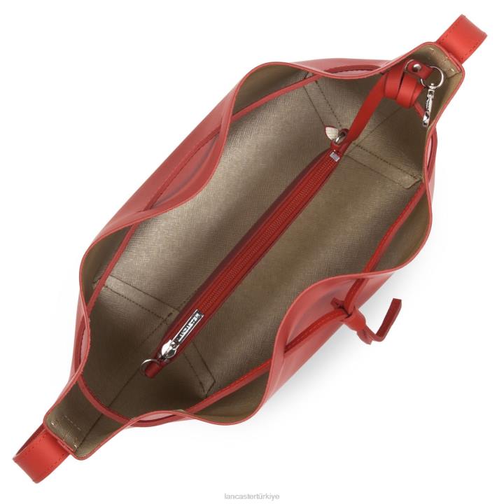 kadınlar büyük kova çantası pur & element city şampanyada allık Lancaster Paris çanta H0LP3843