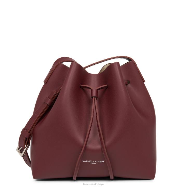 kadınlar büyük kova çantası pur & element city şampanyada bordo Lancaster Paris çanta H0LP3848