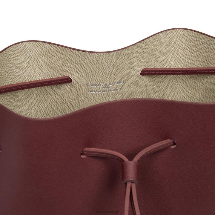 kadınlar büyük kova çantası pur & element city şampanyada bordo Lancaster Paris çanta H0LP3848