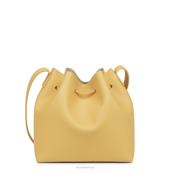 kadınlar büyük kova çantası pur & element city şampanyadaki okre Lancaster Paris çanta H0LP3846
