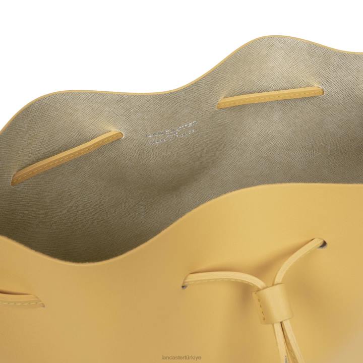 kadınlar büyük kova çantası pur & element city şampanyadaki okre Lancaster Paris çanta H0LP3846