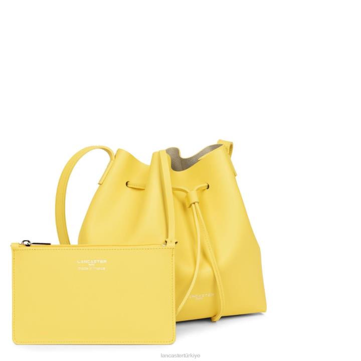 kadınlar büyük kova çantası pur & element city şampanyadaki poussin Lancaster Paris çanta H0LP3849