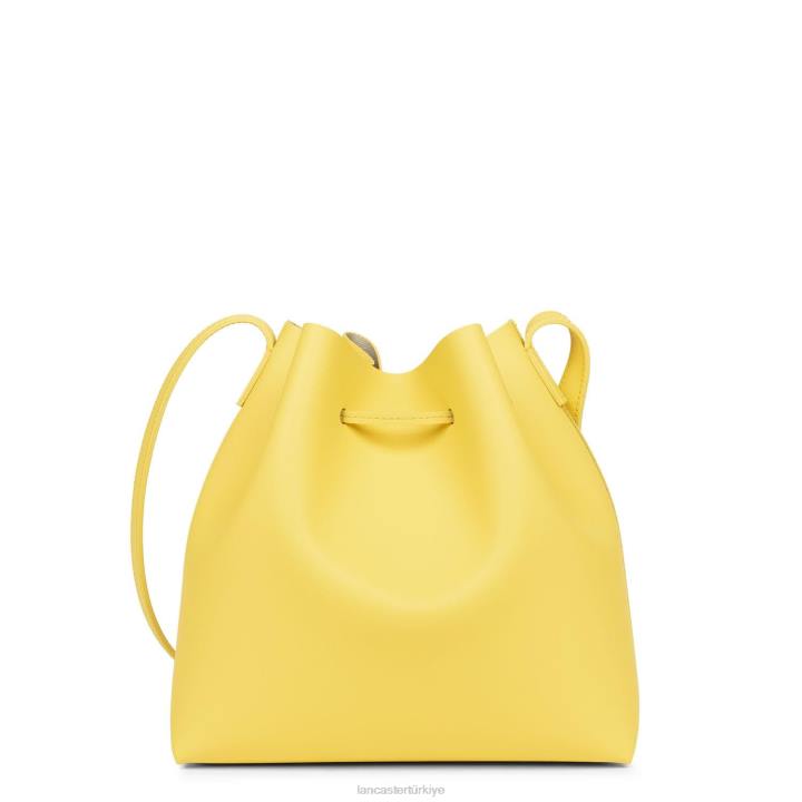 kadınlar büyük kova çantası pur & element city şampanyadaki poussin Lancaster Paris çanta H0LP3849